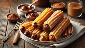 Churros nutella crocantes